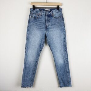 Levi's Premium Wedgie Jeans Cotton Raw Hem Button Fly